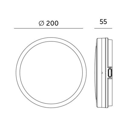 LED Kúpeľňové stropné svietidlo so senzorom LED/12W/230V 3000/4000/6500K IP65 pr. 20 cm biela + diaľkové ovládanie