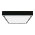 LED Kúpeľňové stropné svietidlo so senzorom LED/18W/230V 4000K IP44 22,5x22,5 cm čierna