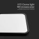 LED Kúpeľňové stropné svietidlo so senzorom LED/18W/230V 4000K IP44 čierna + diaľkové ovládanie