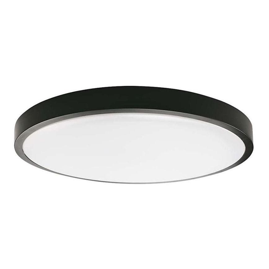 LED Kúpeľňové stropné svietidlo so senzorom LED/18W/230V 4000K IP44 pr. 22,5 cm čierna