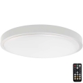 LED Kúpeľňové stropné svietidlo so senzorom LED/24W/230V 3000K IP44 biela + diaľkové ovládanie