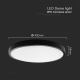 LED Kúpeľňové stropné svietidlo so senzorom LED/36W/230V 4000K IP44 čierna + diaľkové ovládanie