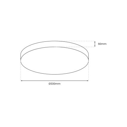 LED Kúpeľňové stropné svietidlo so senzorom MAYA LED/13W/230V IP44 čierna