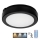 LED Kúpeľňové stropné svietidlo so senzorom NAIROS LED/12W/230V IP65 3000/4000/6500K pr. 20 cm čierna + diaľkové ovládanie