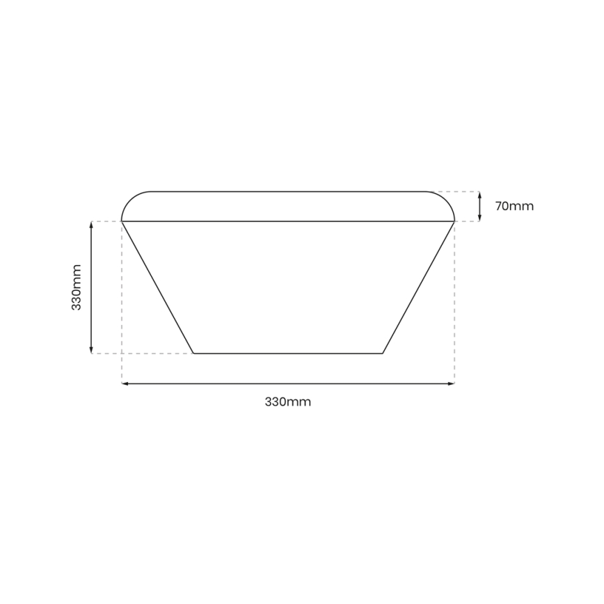 LED Kúpeľňové stropné svietidlo so senzorom NEMO LED/16W/230V IP44 čierna