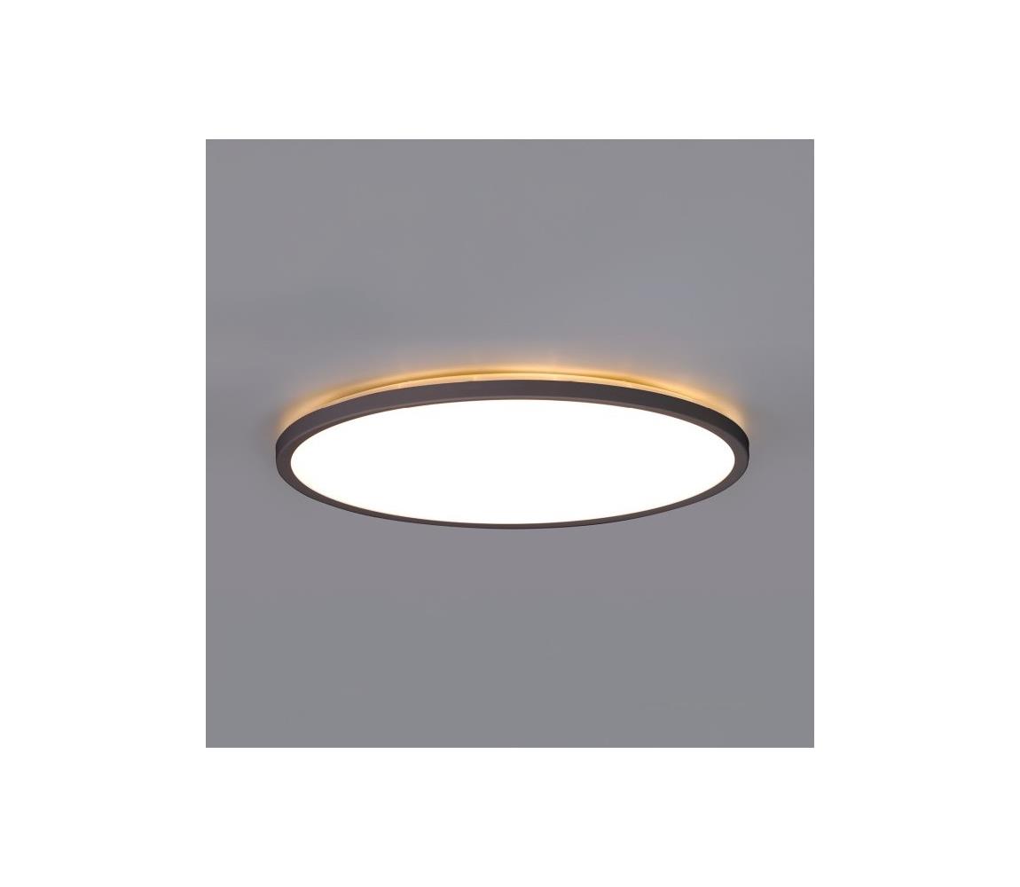LED kúpeľňové svietidlo so senzorom NIVERA LED/12W/230V IP54 pr. 22,5 cm čierne + DO 004103