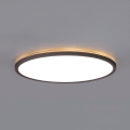 LED Kúpeľňové svietidlo so senzorom pohybu a súmraku NIVERA LED/32W/230V IP54 3000/4000/6000K pr. 42 cm čierna + diaľkové ovládanie