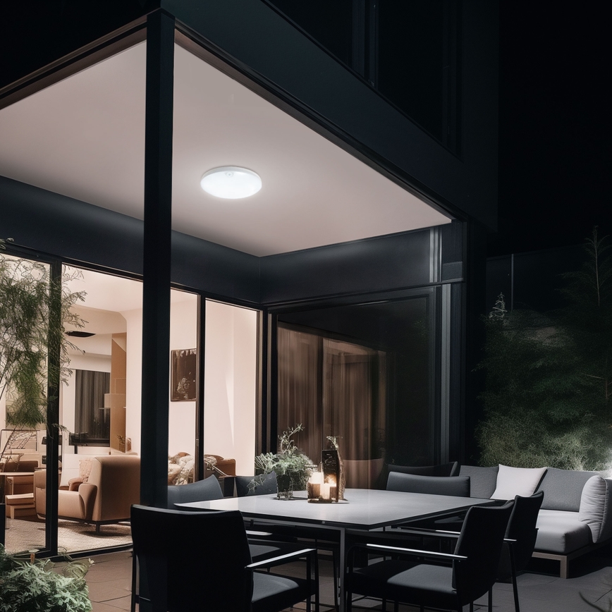 LED Kúpeľňové nástenné svietidlo so senzorom pohybu NYMPHEA PROXI LED/18W/230V IP54 4000K