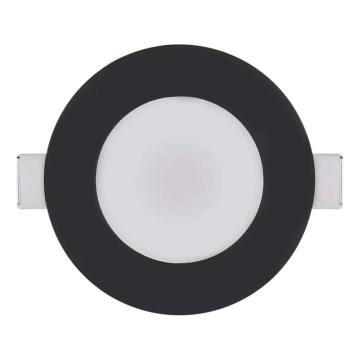 LED Kúpeľňové zapustené svietidlo LORI LED/4,5W/230V IP65 2700/4000K pr. 8,5 cm čierna