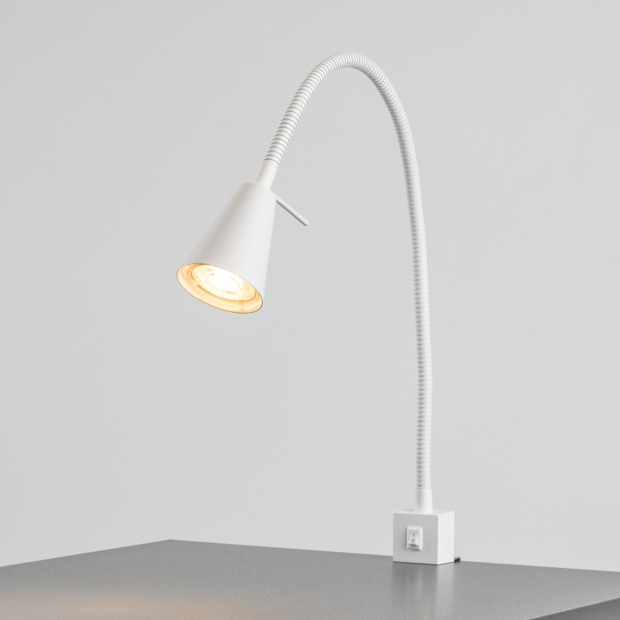 LED lampa s klipom 1xGU10/4,7W/230V biela