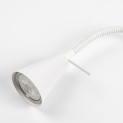 LED lampa s klipom 1xGU10/4,7W/230V biela