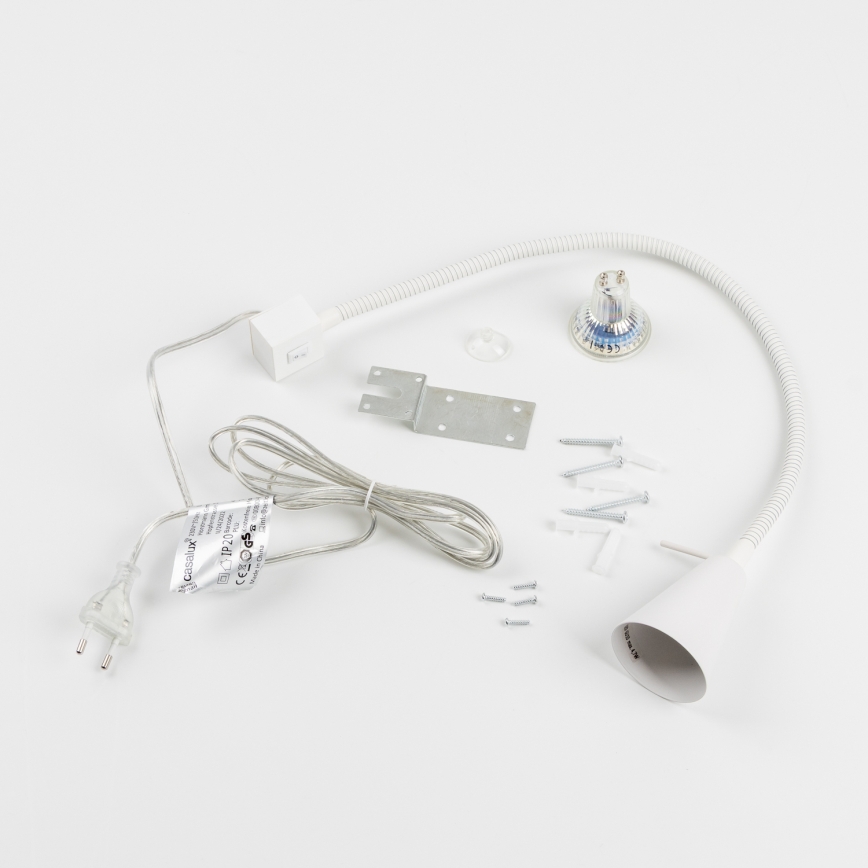 LED lampa s klipom 1xGU10/4,7W/230V biela