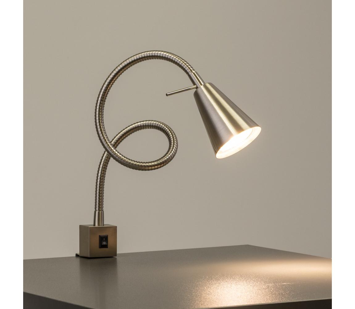 LED lampa s klipom 1xGU10/4,7W/230V matný chróm 9A22031