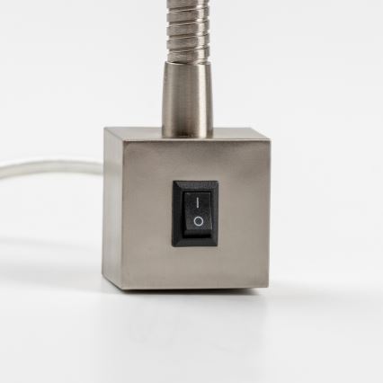 LED lampa s klipom 1xGU10/4,7W/230V matný chróm