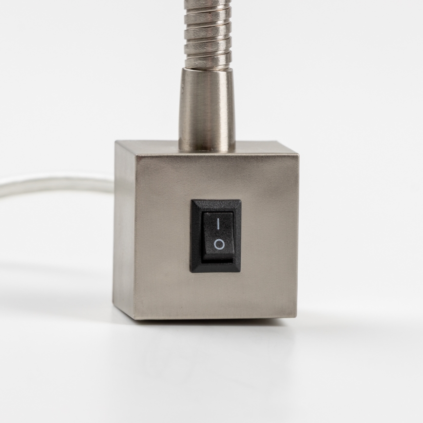 LED lampa s klipom 1xGU10/4,7W/230V matný chróm