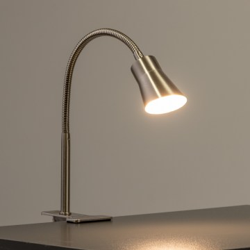LED lampa s klipom LED/3,2W/230V matný chróm
