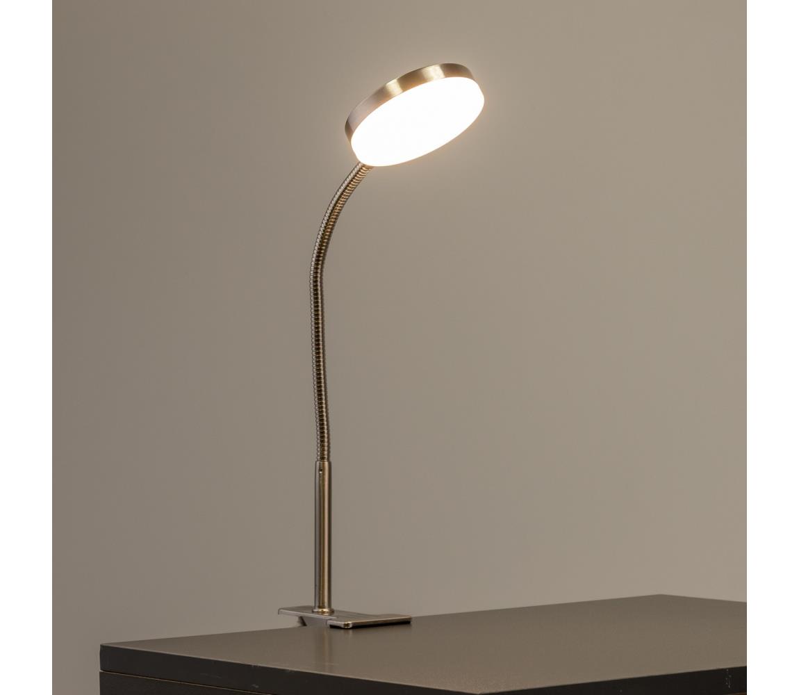 LED lampa s klipom LED/3,2W/230V matný chróm 9A21963