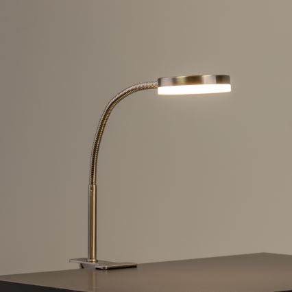 LED lampa s klipom LED/3,2W/230V matný chróm