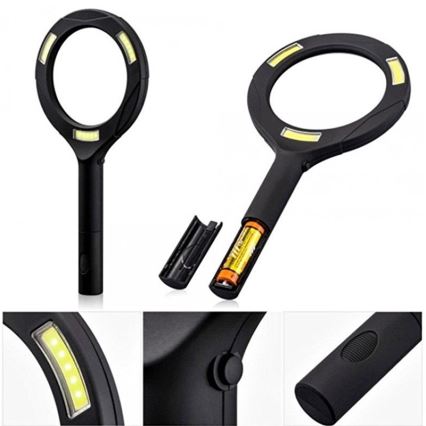 Nedes LM101 - LED lupa s podsvietením LED/3W