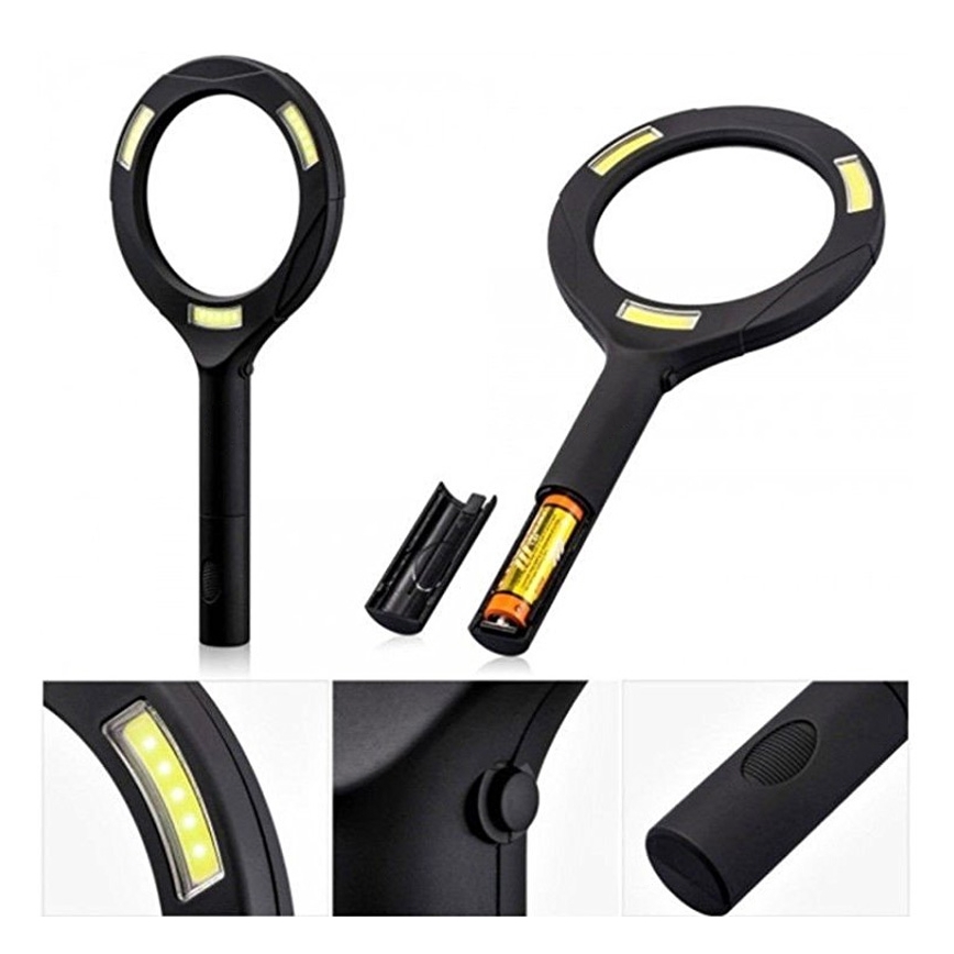 Nedes LM101 - LED lupa s podsvietením LED/3W