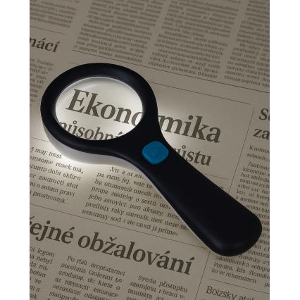 LED lupa 3× zväčšenie s LED podsvietením/3W/2xAAA IP22
