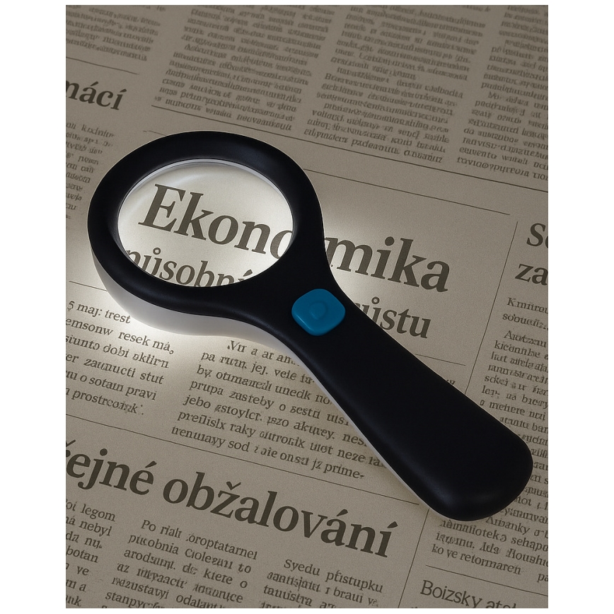 LED lupa 3× zväčšenie s LED podsvietením/3W/2xAAA IP22