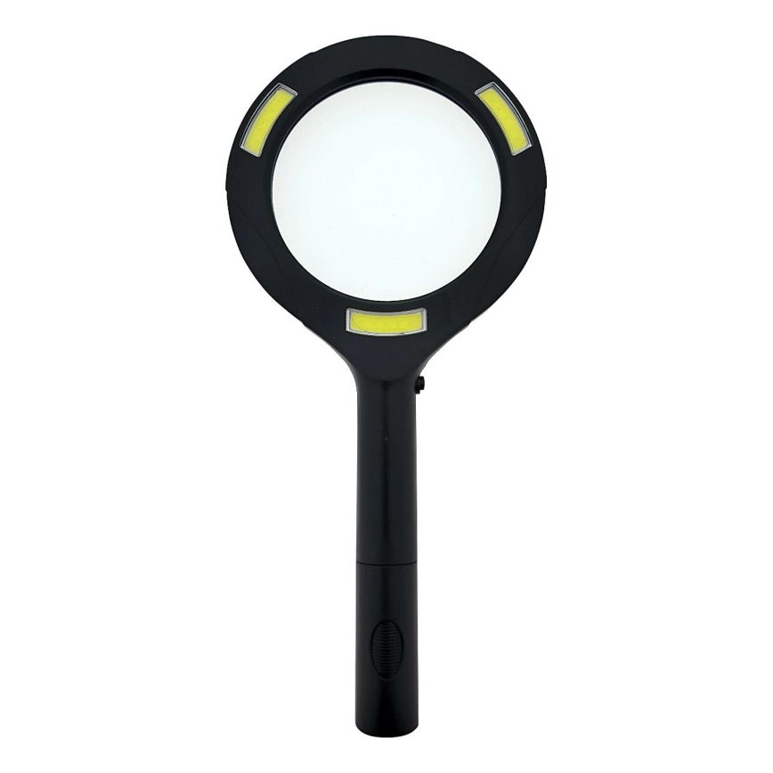 LED lupa 3× zväčšenie s podsvietením LED/3W/2xAA IP22