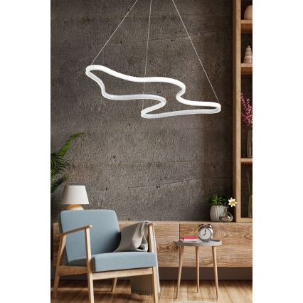 LED Luster na laná ARTISAN LED/36W/230V 4000K biely
