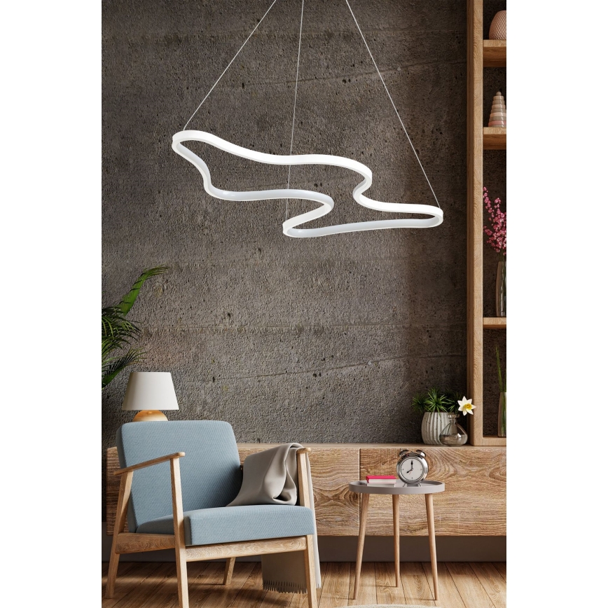 LED Luster na laná ARTISAN LED/36W/230V 4000K biely