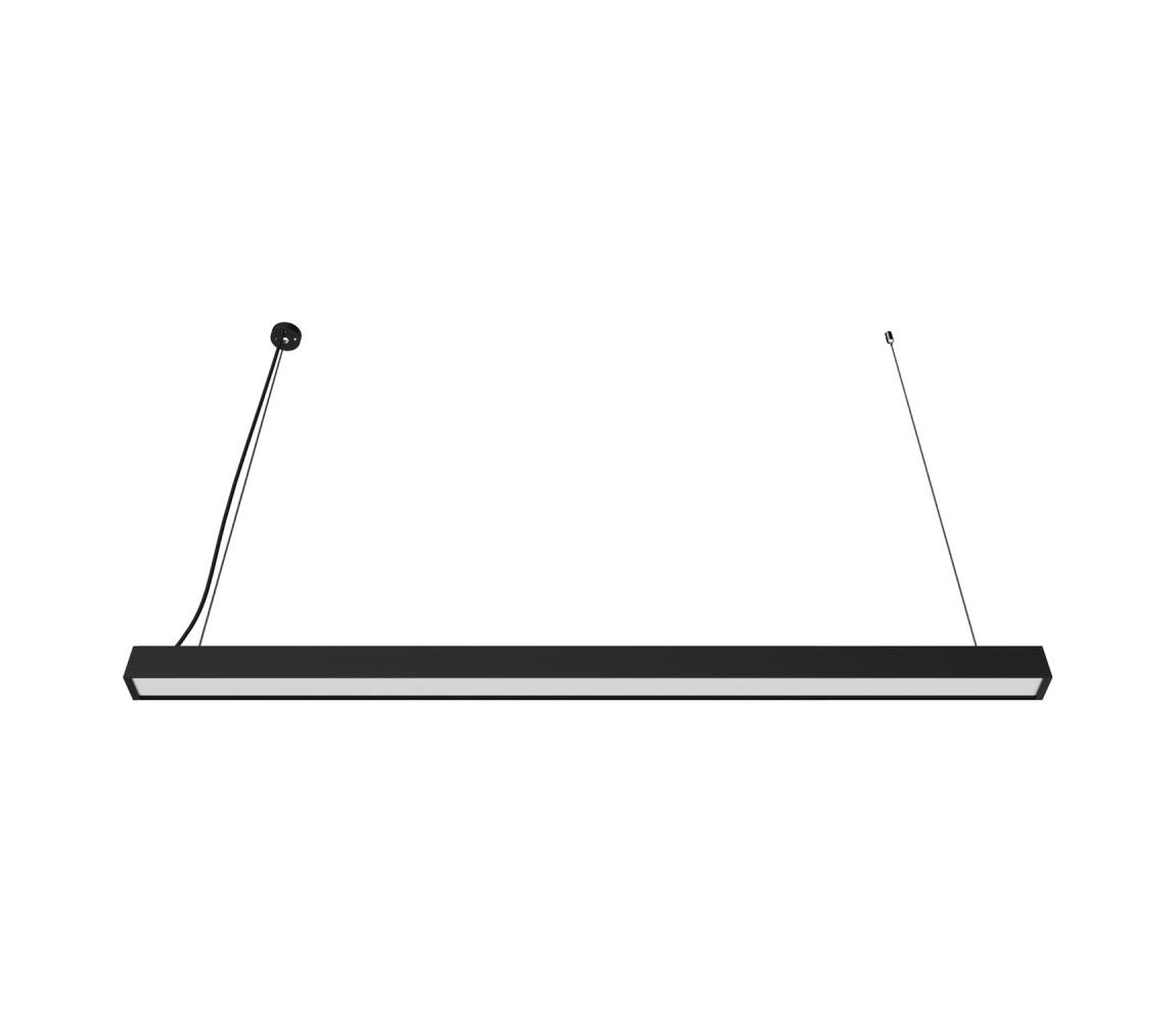 SmartLED LED luster na lane LED/44W/230V 6000K 120 cm čierna 5151