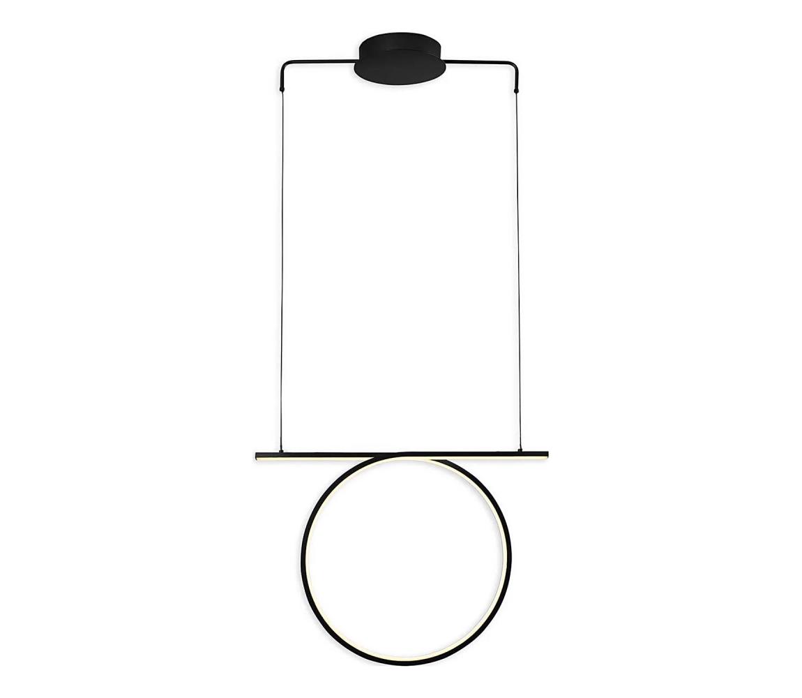 LED luster na lane ODETTA LED/30W/230V 4000K čierny 334039