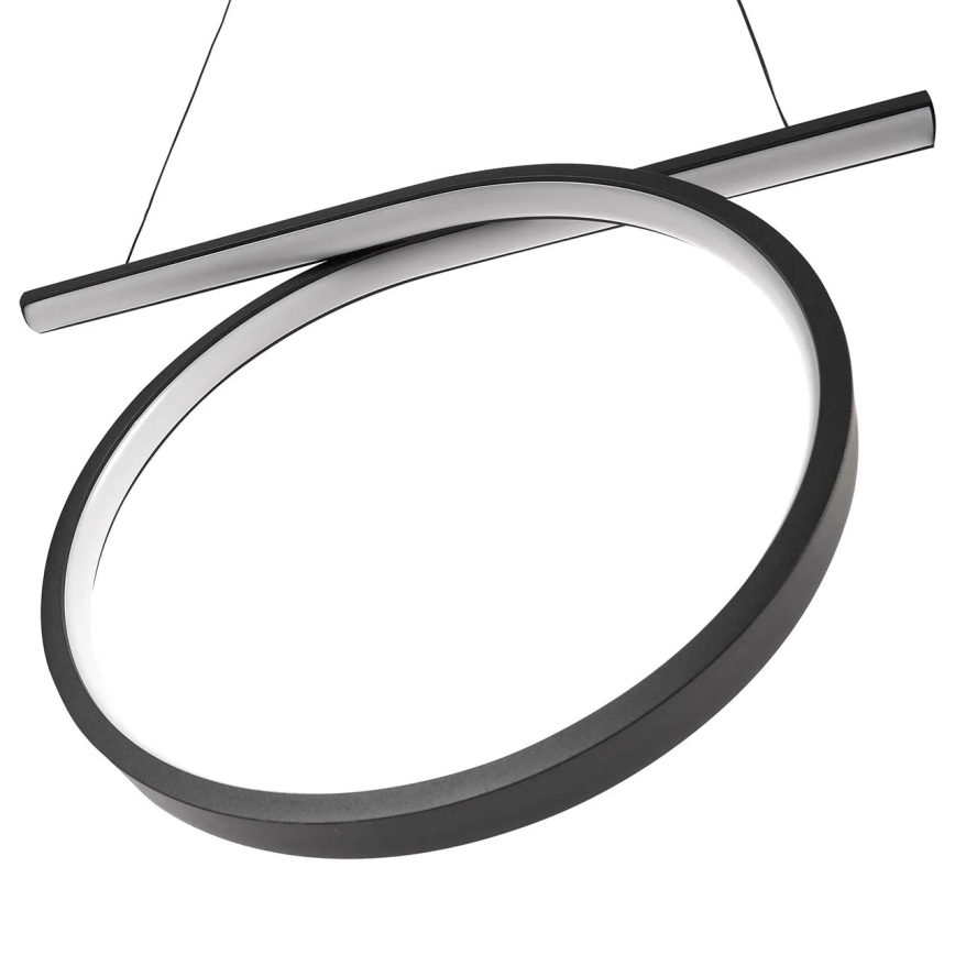 LED luster na lane ODETTA LED/30W/230V 4000K čierny