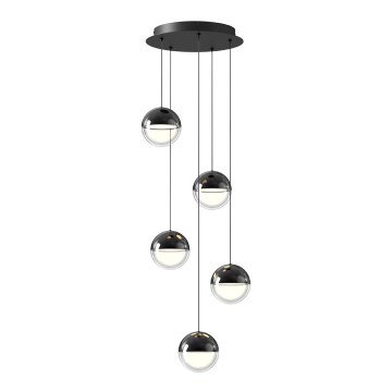 LED luster na lane ZIREA LED/30W/230V čierna