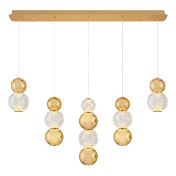 LED Luster na lankách CREMONA LED/27W/230V 3000K zlatý