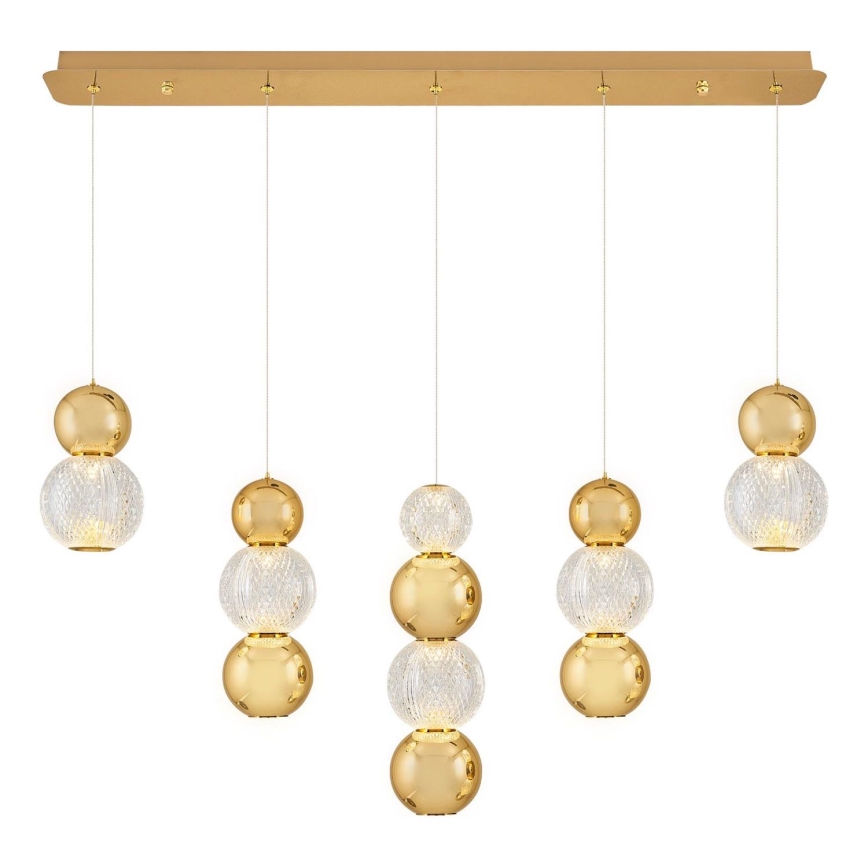 LED Luster na lankách CREMONA LED/27W/230V 3000K zlatý