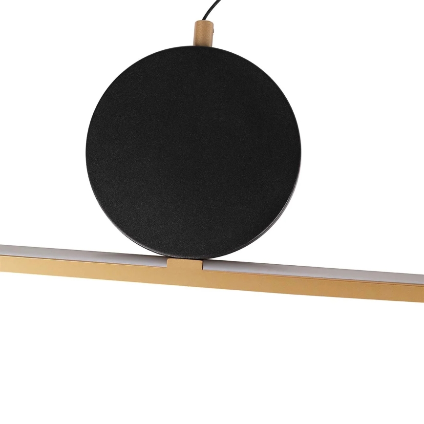 LED luster na lankách FLORENTYNA LED/48W/230V 4000K zlatá/čierna