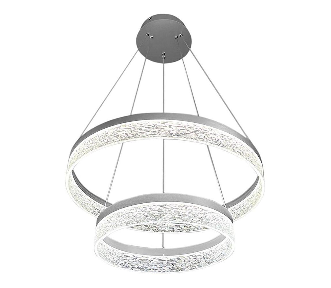 LED luster na lankách GALA LED/54W/230V pr. 60 cm strieborný ML2243