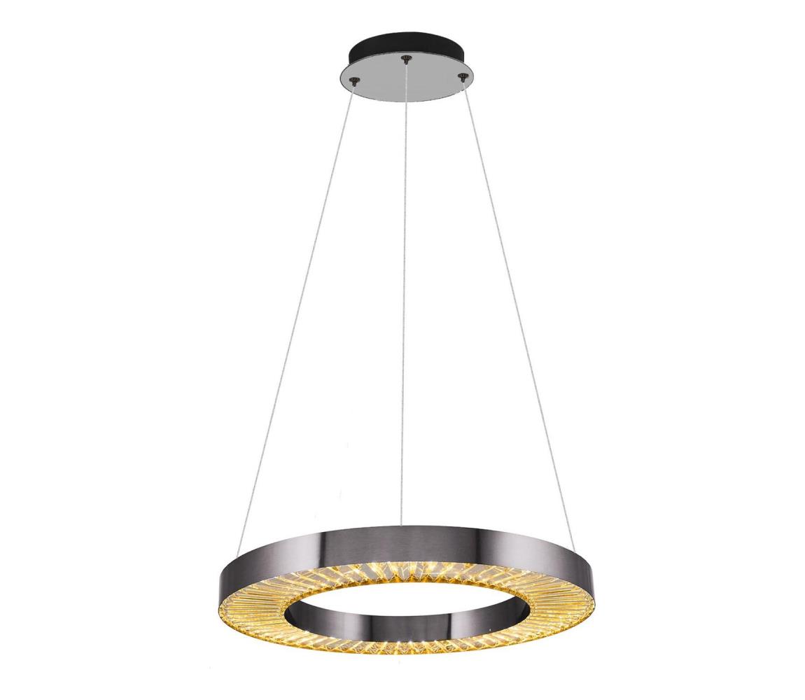 LED luster na lankách JESI LED/35W/230V 3000K priemer 60 cm strieborný 701CHD1391