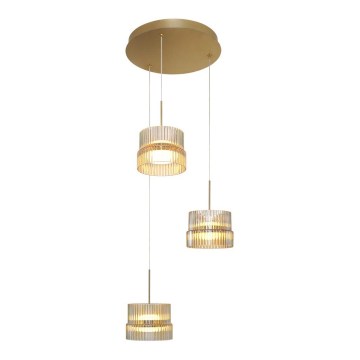 LED luster na lankách LUXE LED/34W/230V mosadz