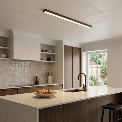 LED Luster na lankách/prisadený LED/44W/230V 4000K 120 cm čierna