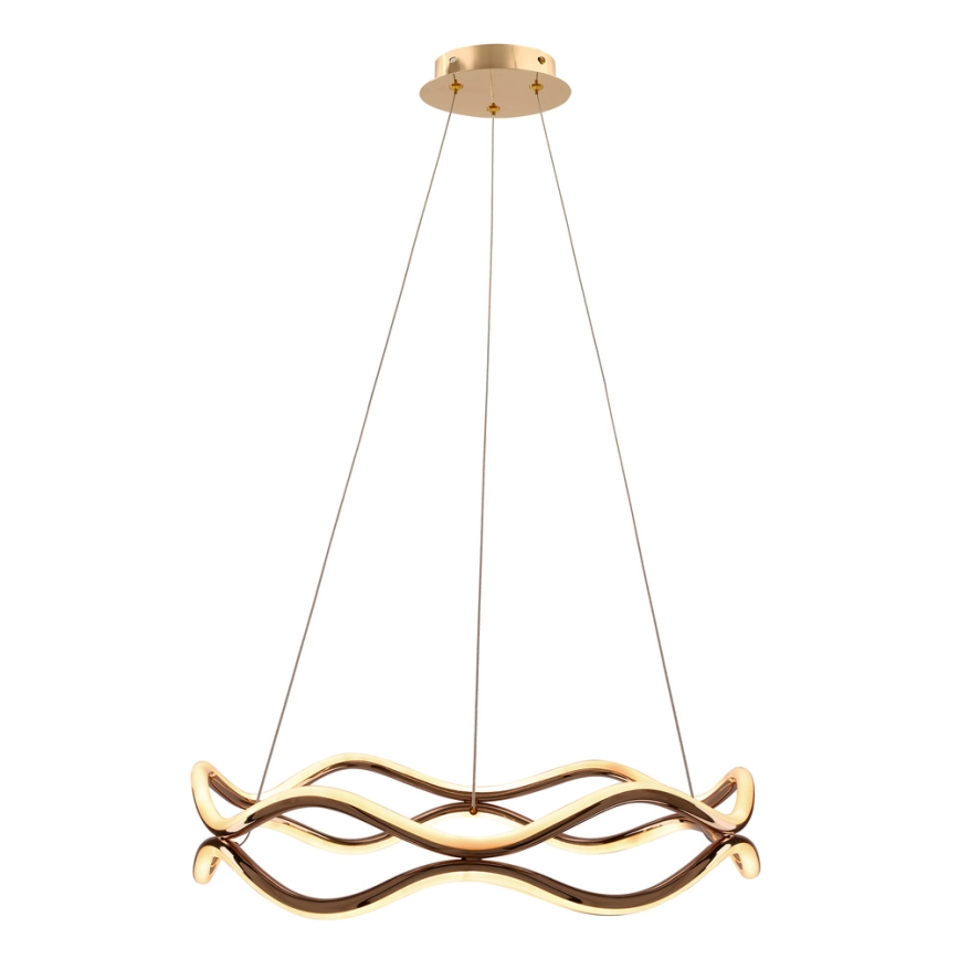 LED luster na lankách VAVE LED/28W/230V ružové zlato