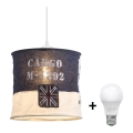 LED Luster na lanku 1xE27/10W/230V