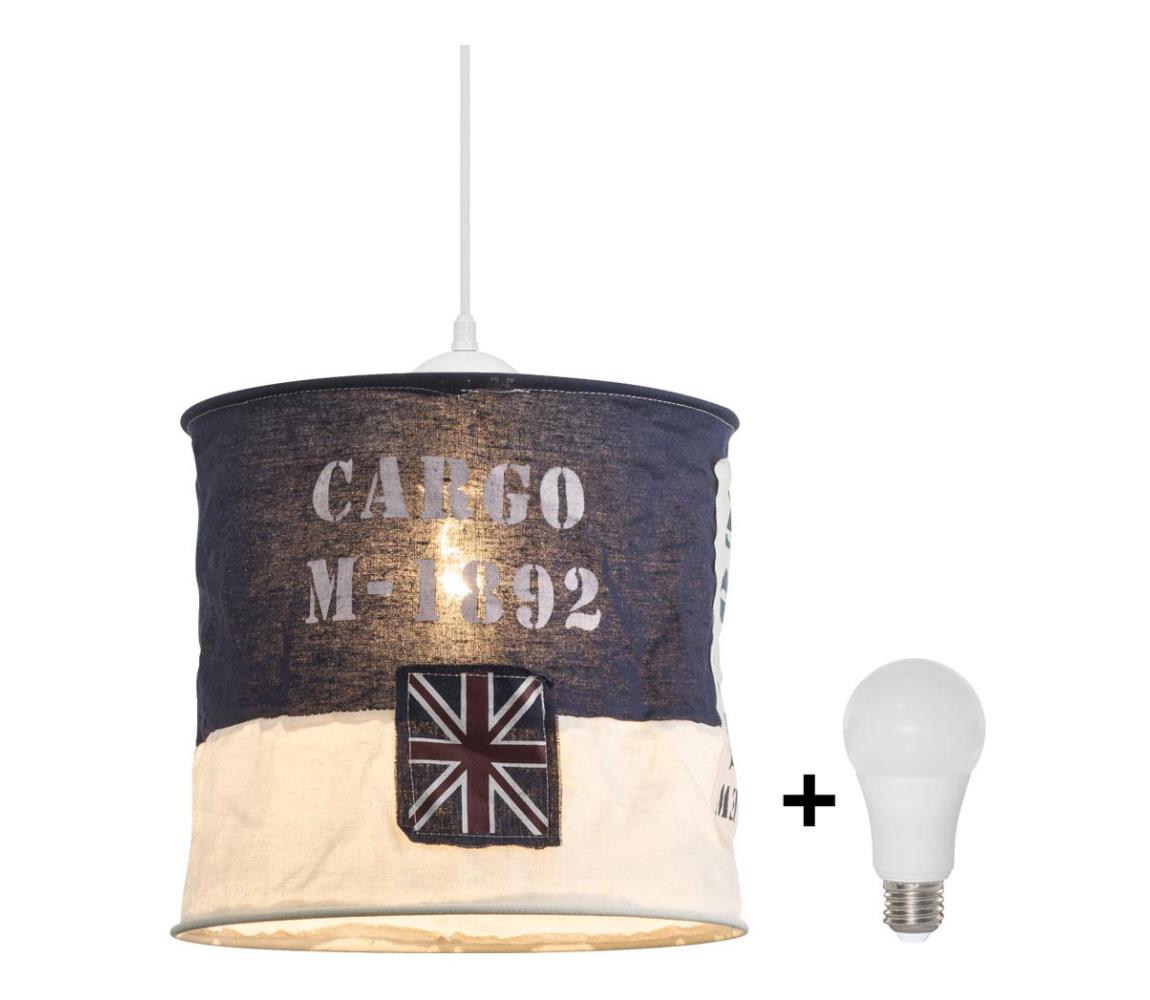 Globo LED Luster na lanku 1xE27/10W/230V