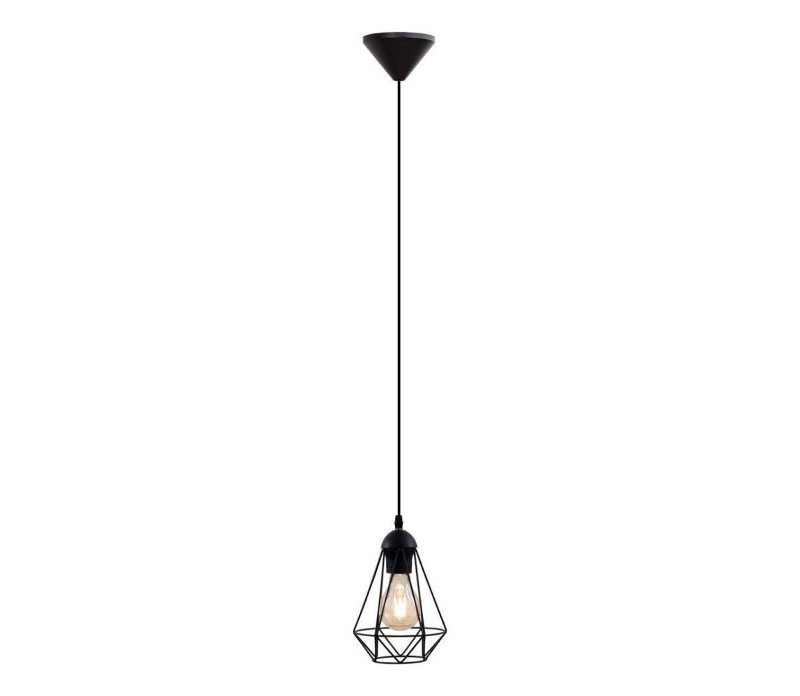 LED luster na lanku 1xE27/6,5W/230V 2500K čierny 9A21996