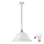 LED Luster na lanku 1xE27/60W/230V biela