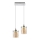 LED Luster na lanku 2xLED/5W/230V biela/číra