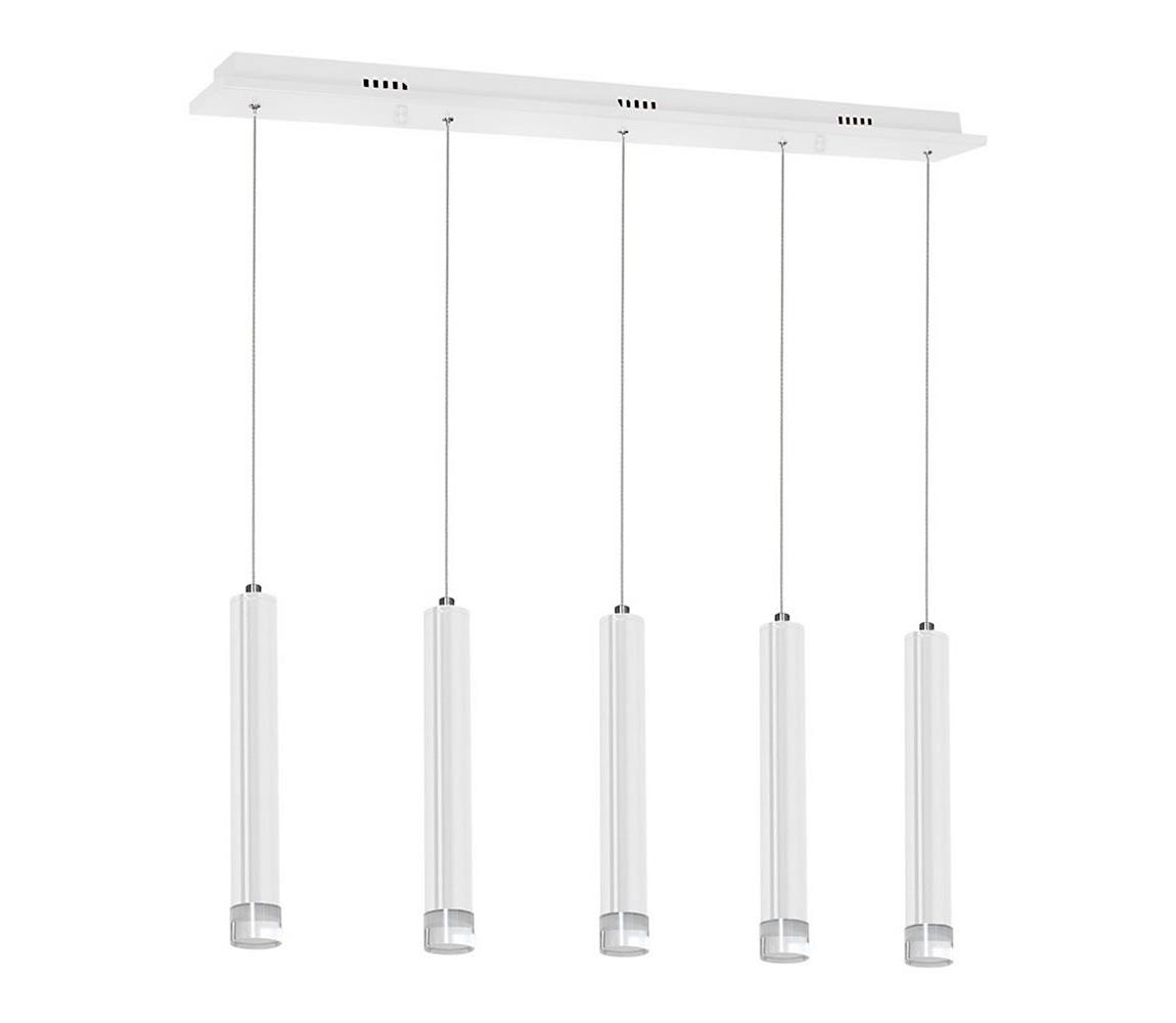 LED Luster na lanku ALBA 5xLED/25W/230V biela