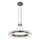 LED luster na lanku ALBA LED/39W/230V sivá/číra