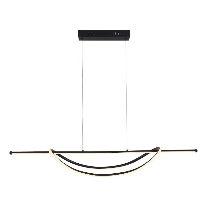 LED Luster na lanku AMBAR LED/35W/230V čierna