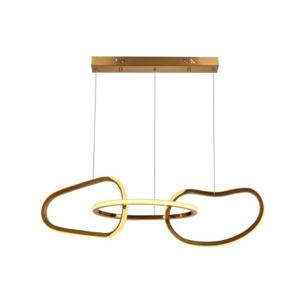 LED luster na lanku ANNELI LED/30W/230V 80 cm zlatý